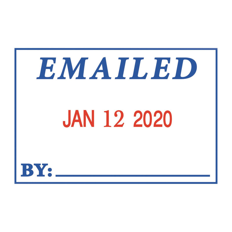 COSCO 2000PLUS 4 in 1 e-Message Dater, 0.94 x 1.75, COMPLETED/EMAILED/ENTERED/SCANNED