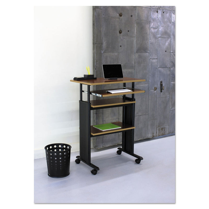 Safco Bubble Wastebasket, Round, Steel, 6 gal, Black