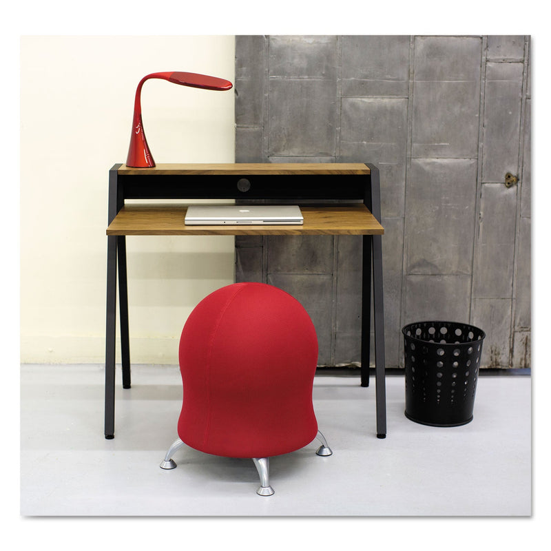 Safco Bubble Wastebasket, Round, Steel, 6 gal, Black