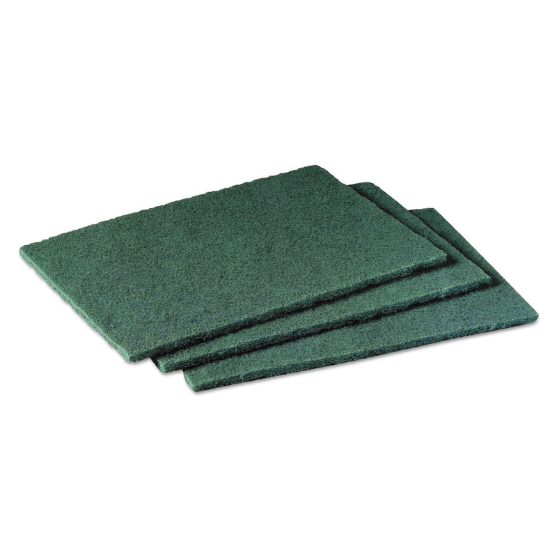 Scotch-Brite Commercial Scouring Pad 96, 6 x 9, Green, 10/Pack