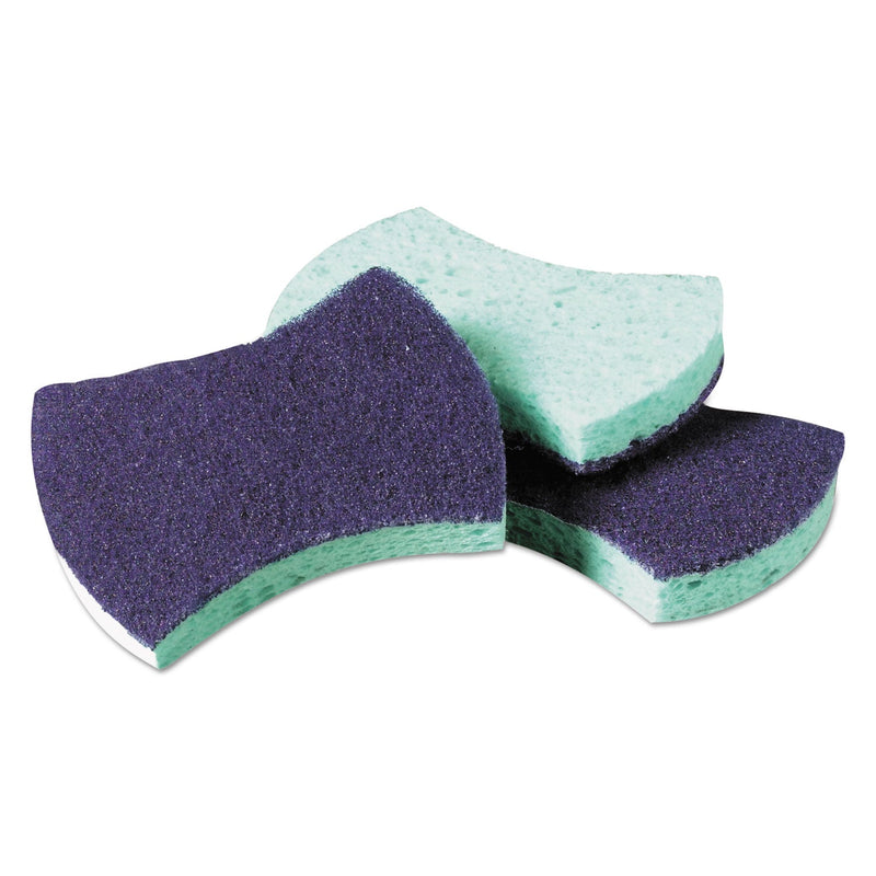 Scotch-Brite Power Sponge #3000, 2.8 x 4.5, 0.6" Thick, Blue/Teal, 20/Carton
