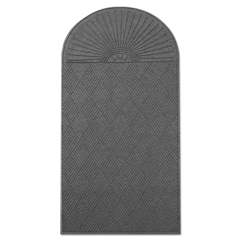 Guardian EcoGuard Diamond Floor Mat, Single Fan, 48 x 96, Charcoal