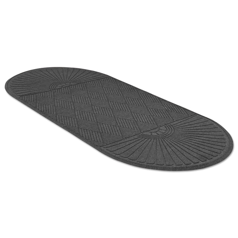 Guardian EcoGuard Diamond Floor Mat, Double Fan, 48 x 96, Charcoal