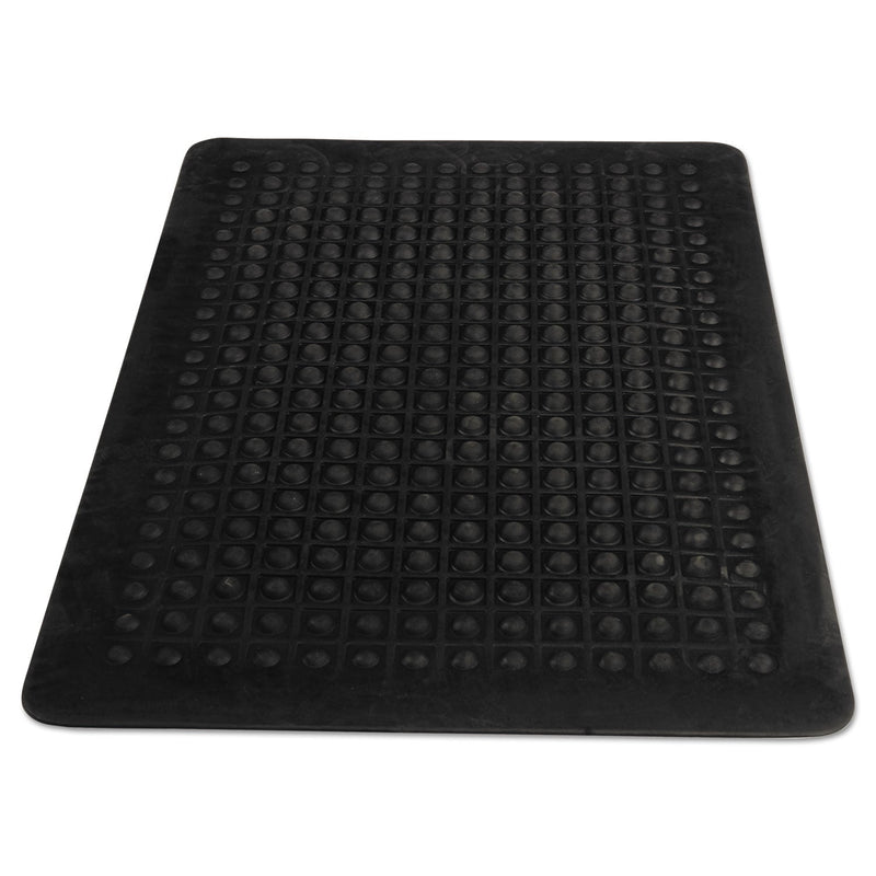 Guardian Flex Step Rubber Anti-Fatigue Mat, Polypropylene, 24 x 36, Black