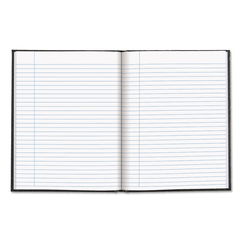 Blueline Executive Notebook, 1 Subject, Medium/College Rule, Black Cover, 9.25 x 7.25, 150 Sheets