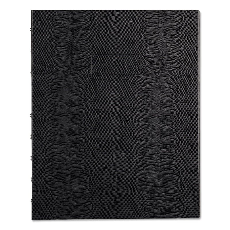 Blueline MiracleBind Notebook, 1 Subject, Medium/College Rule, Black Cover, 9.25 x 7.25, 75 Sheets
