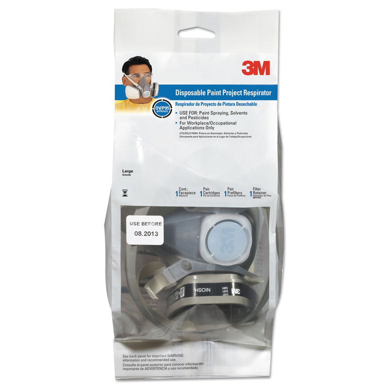 3M Dual Cartridge Respirator Assembly 52P71, Organic Vapor/P95, Medium