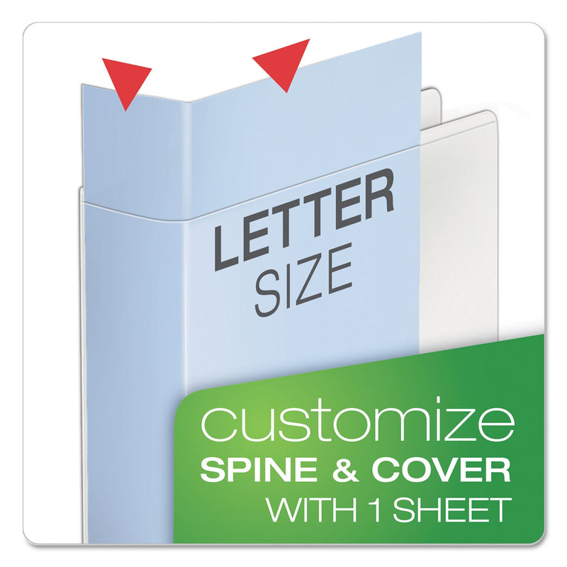 Cardinal Speedy XtraLife Non-Stick Locking Slant-D Ring Binder, 3 Rings, 5" Capacity, 11 x 8.5, White