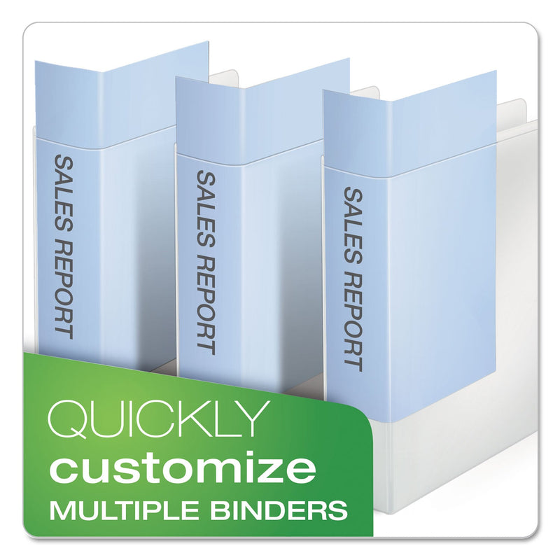 Cardinal Speedy XtraLife Non-Stick Locking Slant-D Ring Binder, 3 Rings, 5" Capacity, 11 x 8.5, White