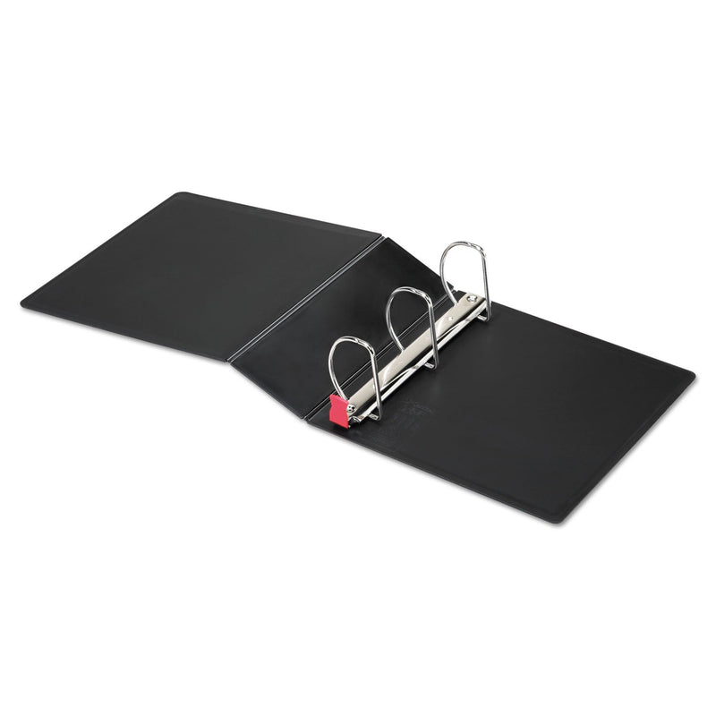Cardinal SuperLife Easy Open Locking Slant-D Ring Binder, 3 Rings, 4" Capacity, 11 x 8.5, Black