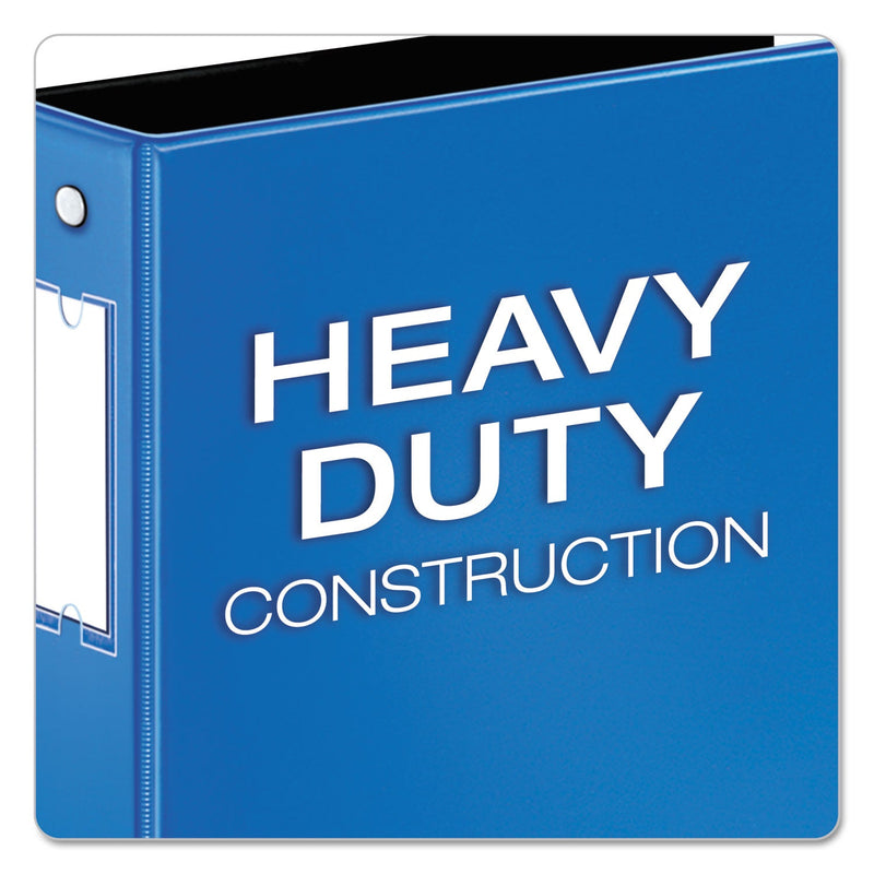 Cardinal Premier Easy Open Locking Round Ring Binder, 3 Rings, 3" Capacity, 11 x 8.5, Medium Blue