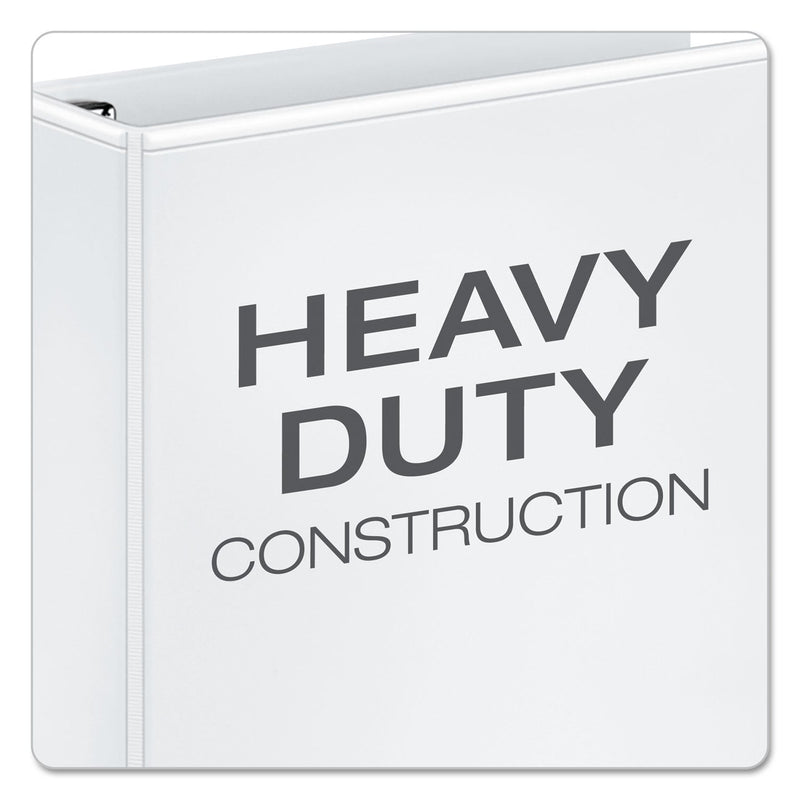 Cardinal Premier Easy Open ClearVue Locking Slant-D Ring Binder, 3 Rings, 2" Capacity, 11 x 8.5, White