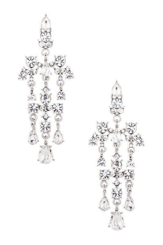 Crystal Bridal Chandelier Earrings