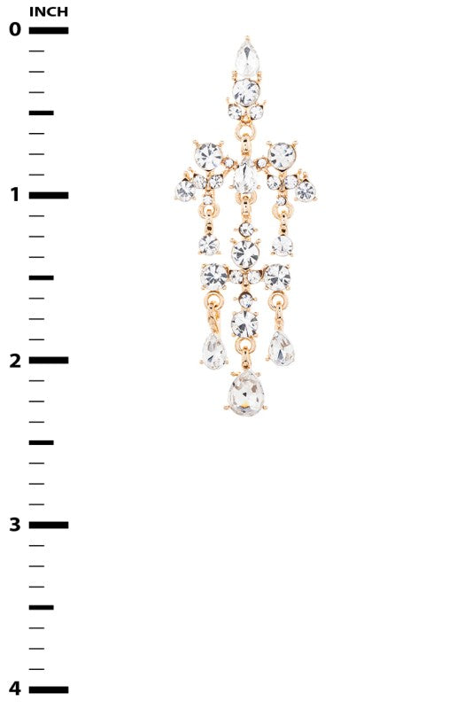 Crystal Bridal Chandelier Earrings