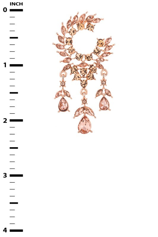 Crystal Bridal Chandelier Earrings