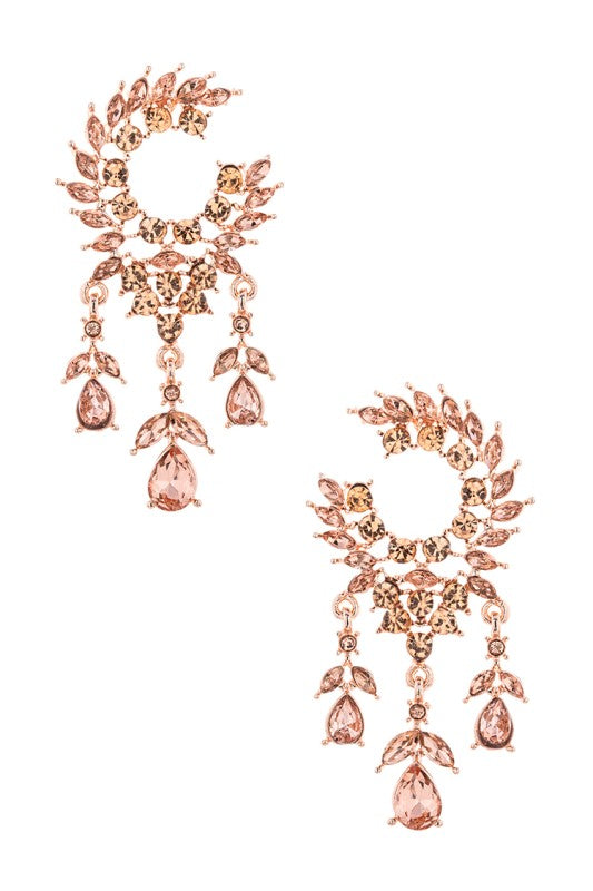Crystal Bridal Chandelier Earrings