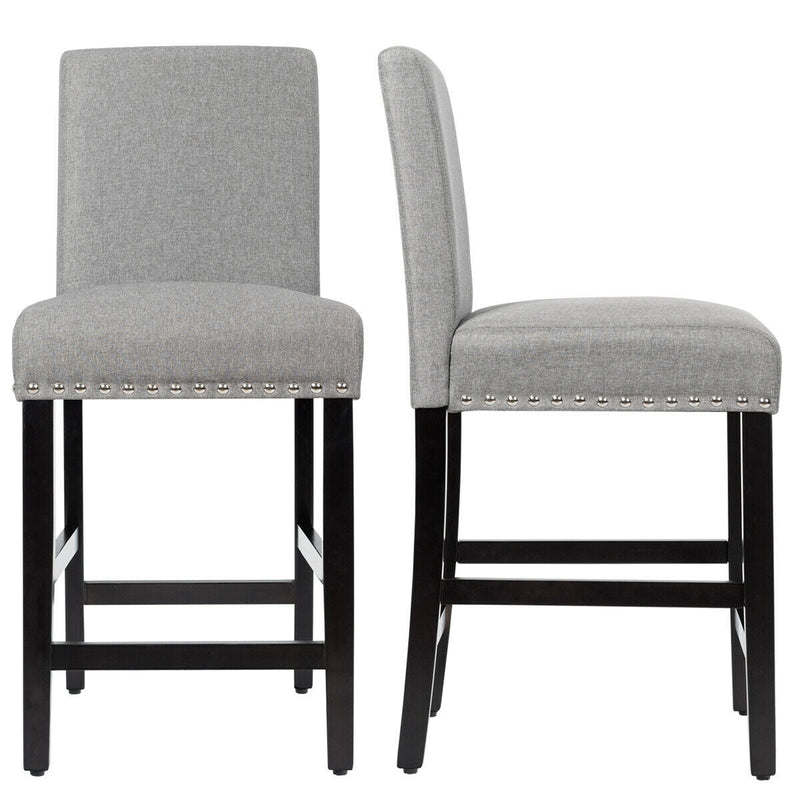 25 Inch Kitchen Chairs w/ Rubber Wood Legs