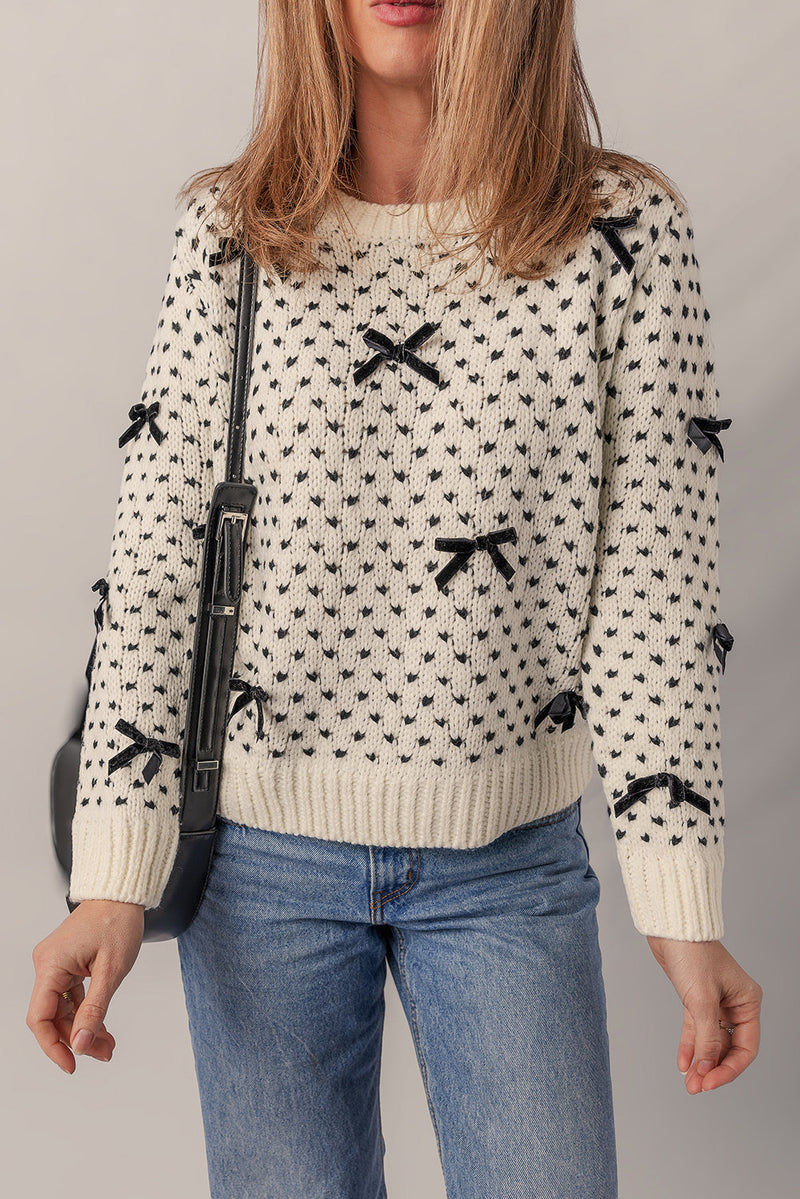 Scarlett Contrast Ribbed Edge Sweater