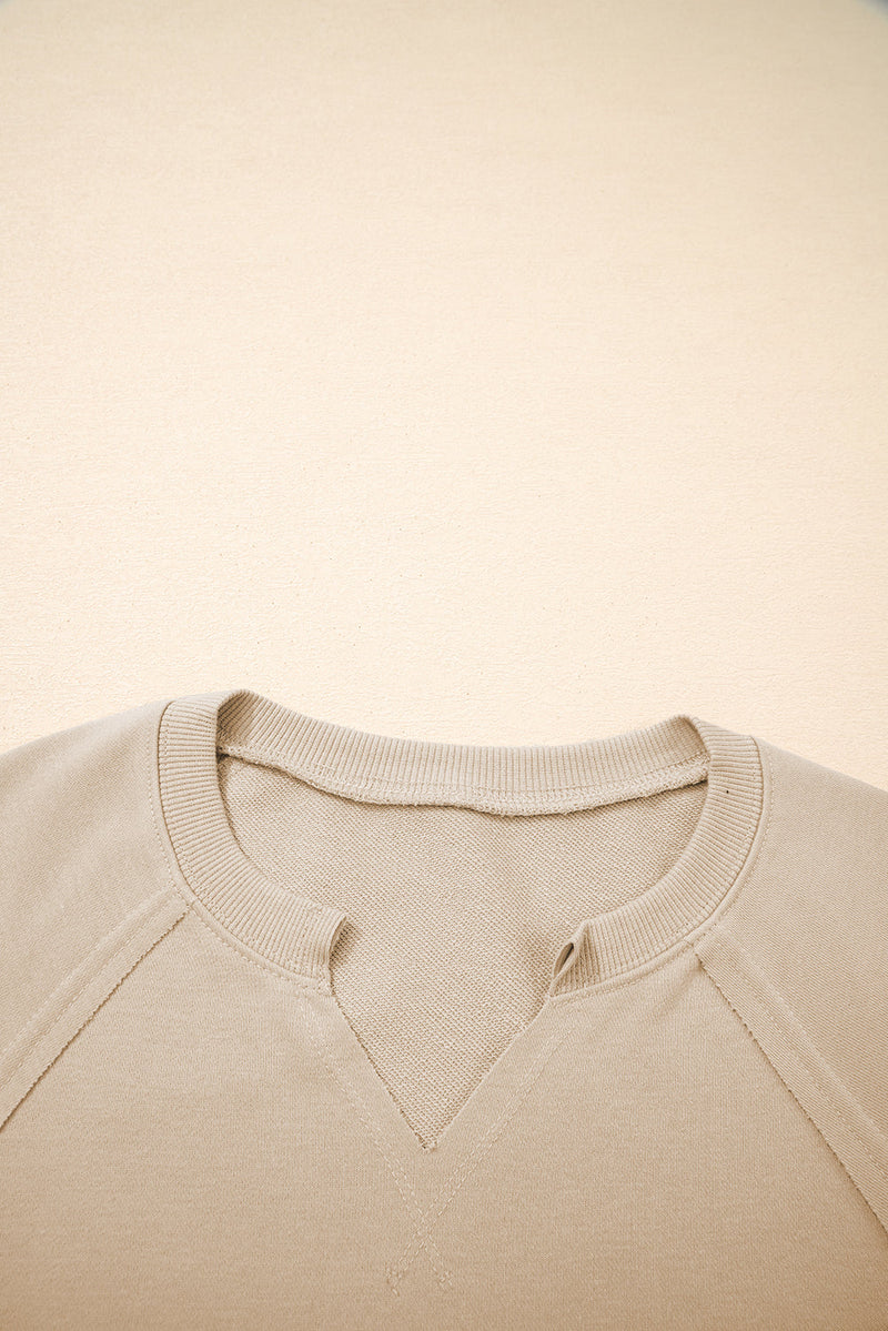 Ashley Sleeve Side Slit Sweatshirt