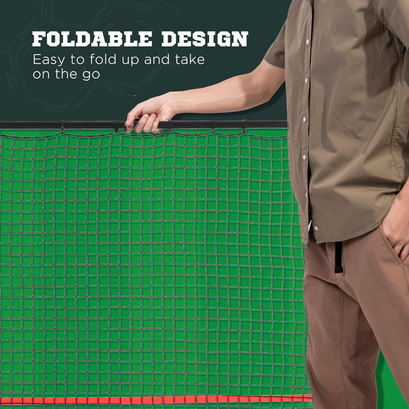 Soccer Rebounder Net, Adjustable and Foldable Multi-Sport Training Bounce Back Net, Target Goal for Soccer Practice and Training, 8.5' x 6.5'