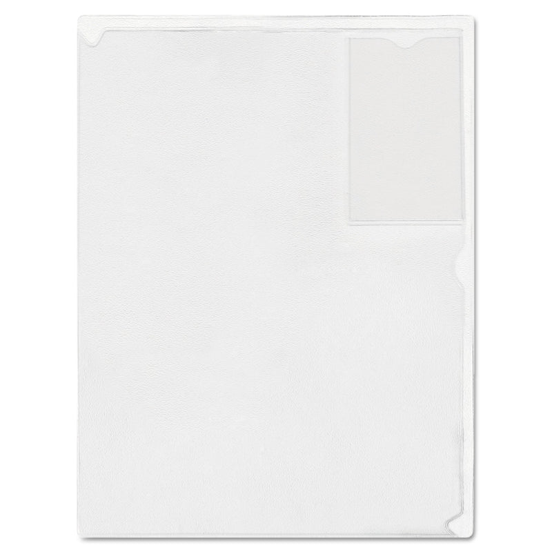 Advantus Kleer-File Poly Folder with ID Pocket, Letter Size, Transparent