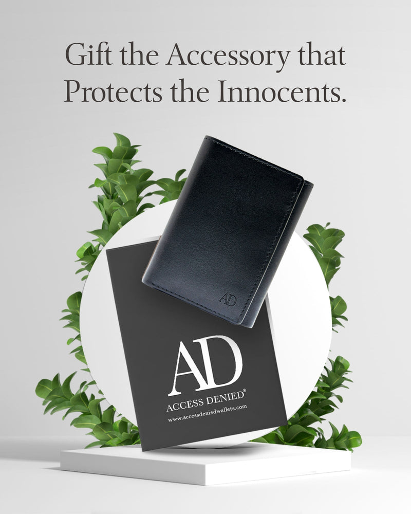 Vegan Leather Trifold Wallet – ID Window, RFID Blocking