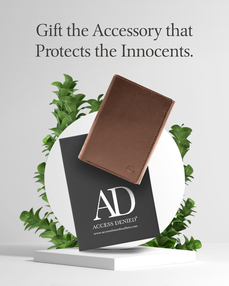 Vegan Leather Trifold Wallet – ID Window, RFID Blocking