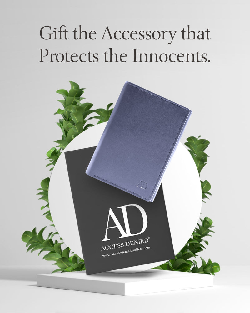 Vegan Leather Trifold Wallet – ID Window, RFID Blocking