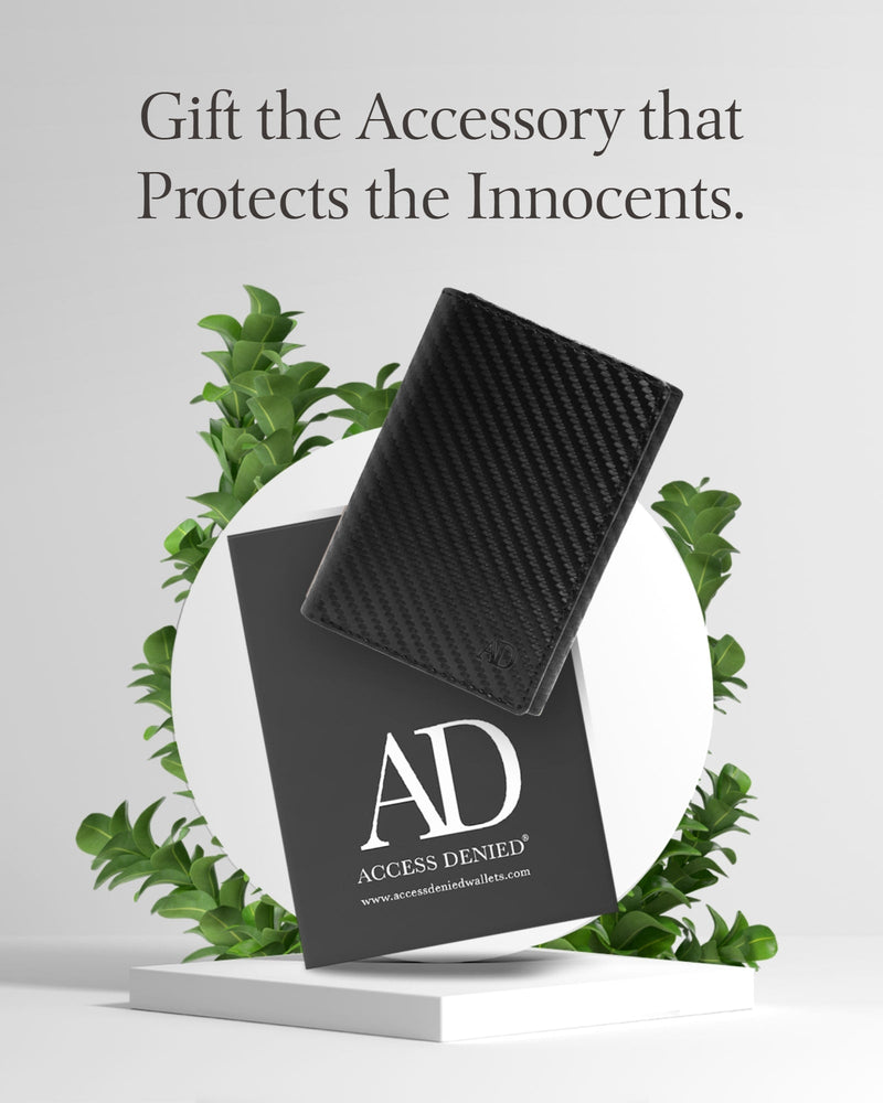Vegan Leather Trifold Wallet – ID Window, RFID Blocking