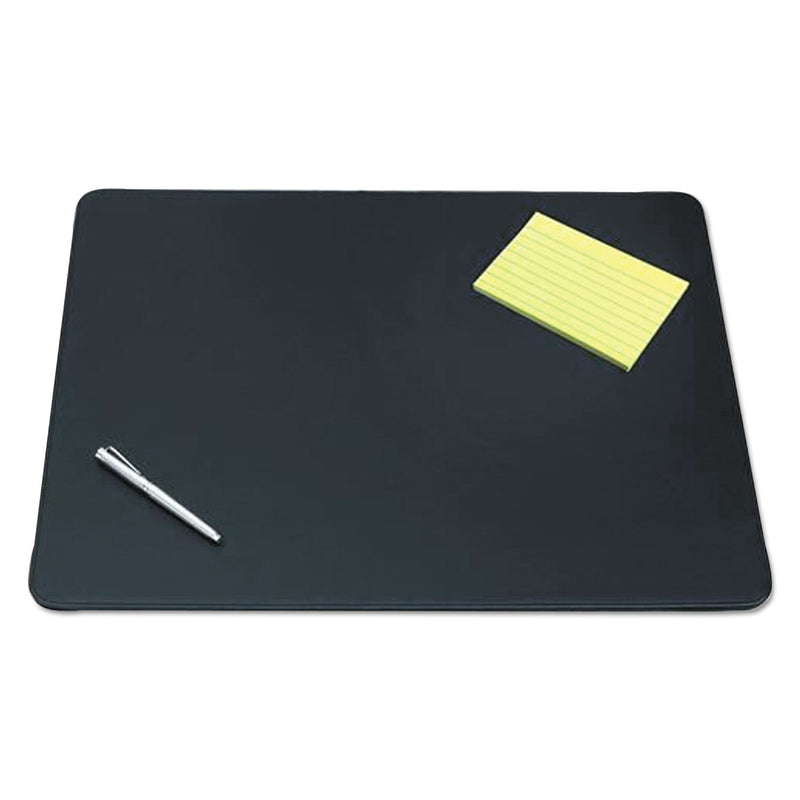 Artistic Sagamore Desk Pad, with Decorative Stitching, 24 x 19, Black