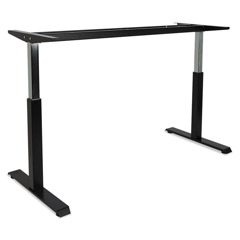 Alera AdaptivErgo Pneumatic Height-Adjustable Table Base, 59.06w x 28.35d x 26.18 to 39.57h, Black