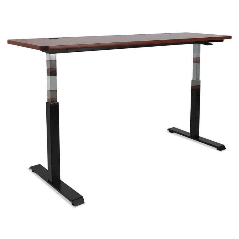 Alera AdaptivErgo Pneumatic Height-Adjustable Table Base, 59.06w x 28.35d x 26.18 to 39.57h, Black
