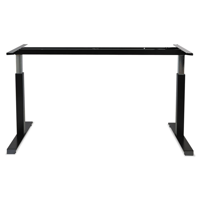 Alera AdaptivErgo Pneumatic Height-Adjustable Table Base, 59.06w x 28.35d x 26.18 to 39.57h, Black