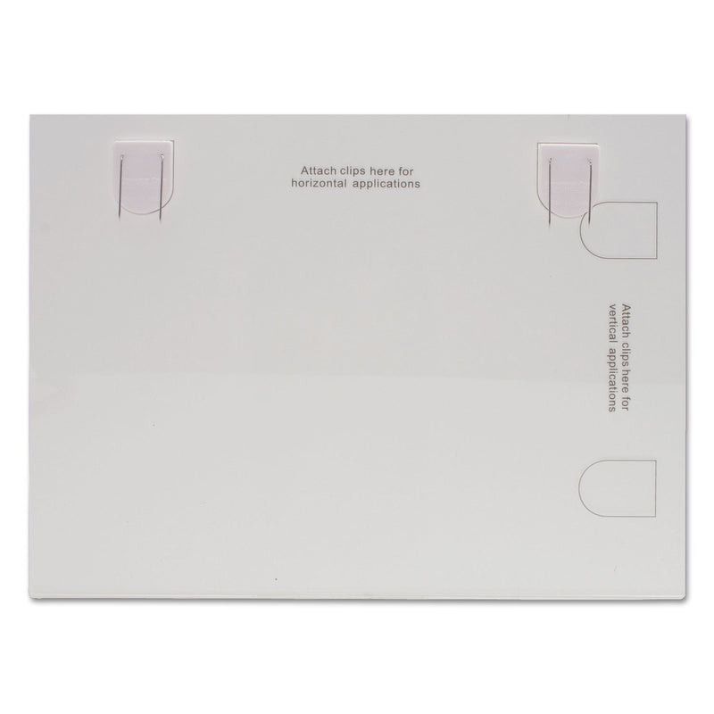 Advantus Panel Wall Acrylic Frame, 11 x 8.5, Fabric Panel Mount, Clear