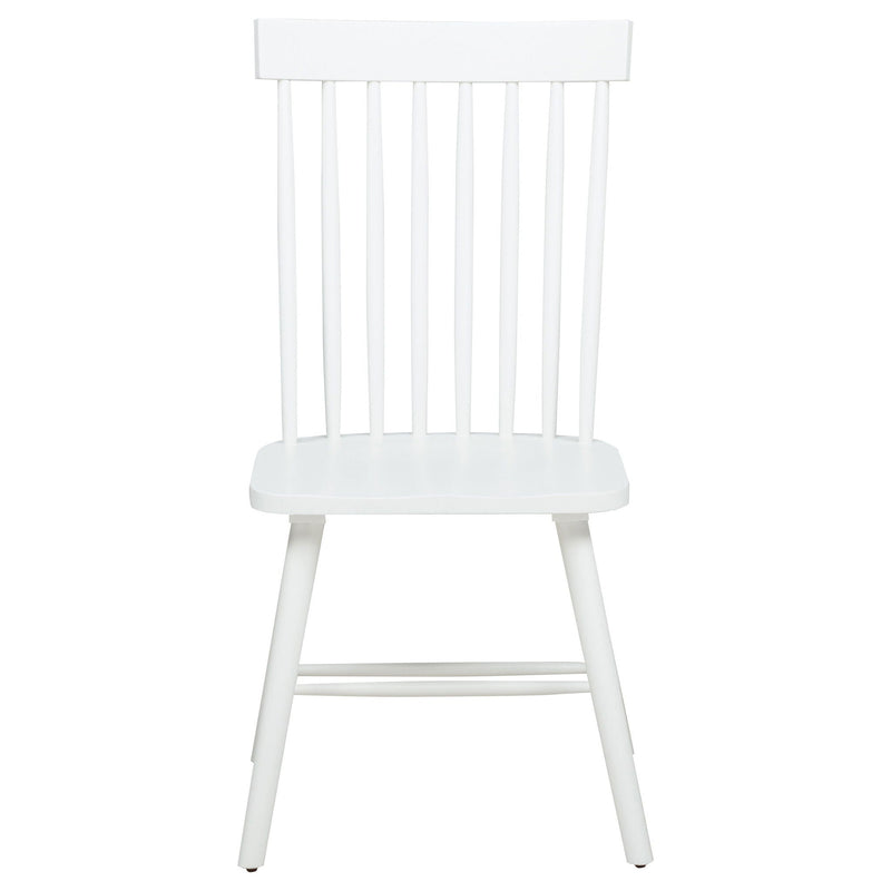 Andrews Windsor Spindle Back Dining Side Chair White (Set of 2)