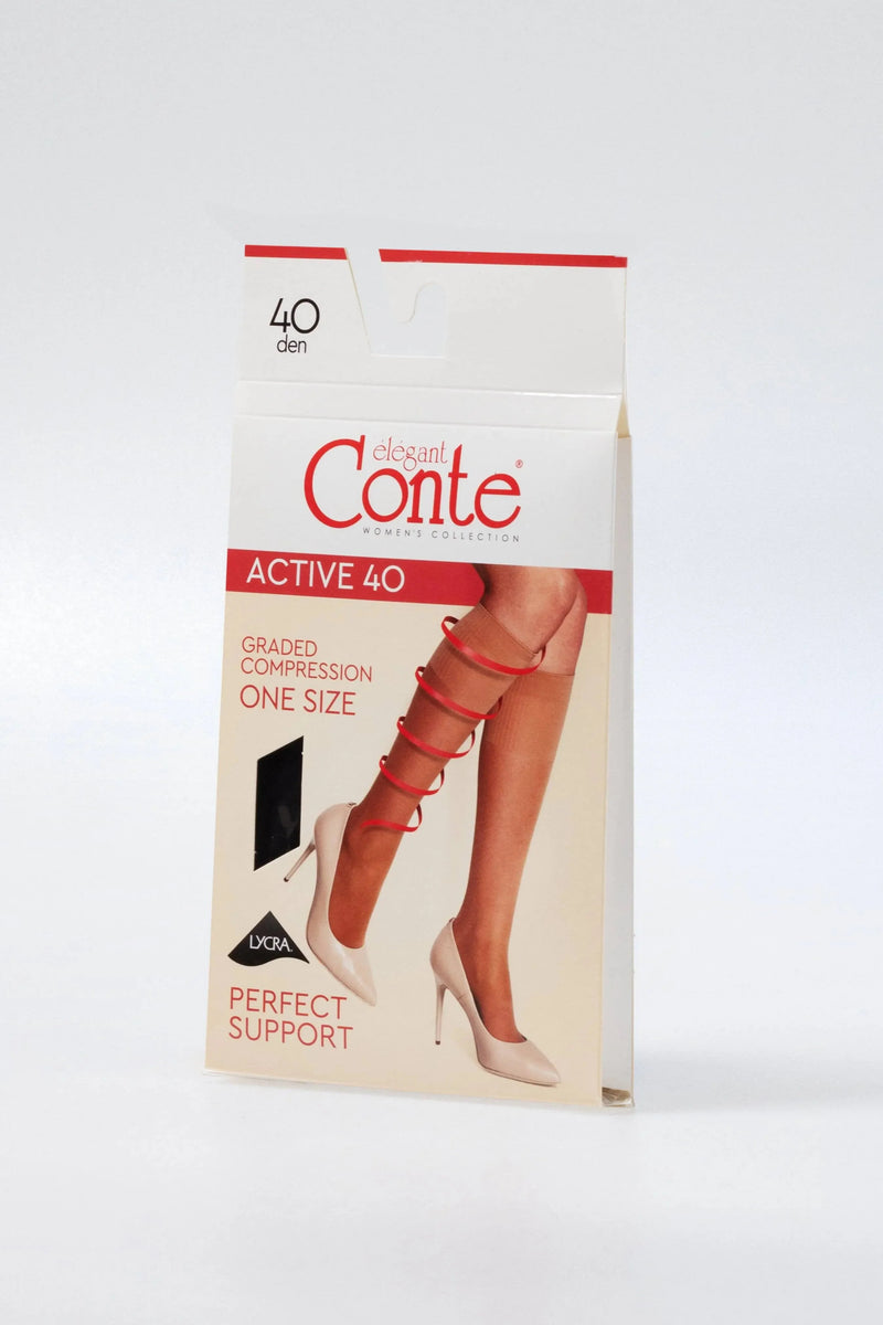 Knee Highs Conte Active 40 Den (1 pair)