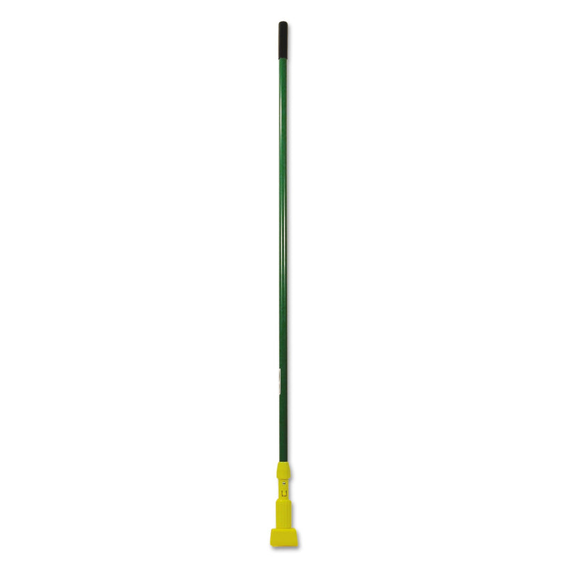 Rubbermaid Gripper Fiberglass Mop Handle, 1" dia x 60", Green/Yellow
