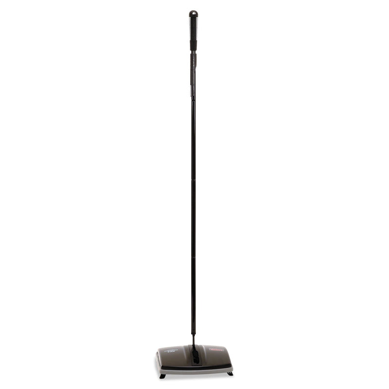 Rubbermaid Floor and Carpet Sweeper, 44" Handle, Black/Gray