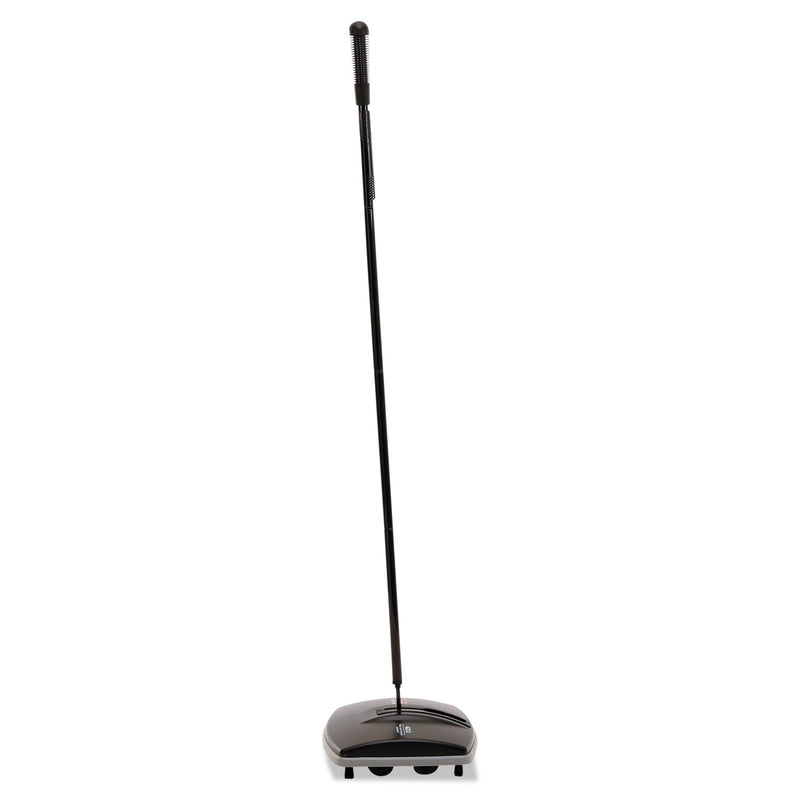 Rubbermaid Floor and Carpet Sweeper, 44" Handle, Black/Gray