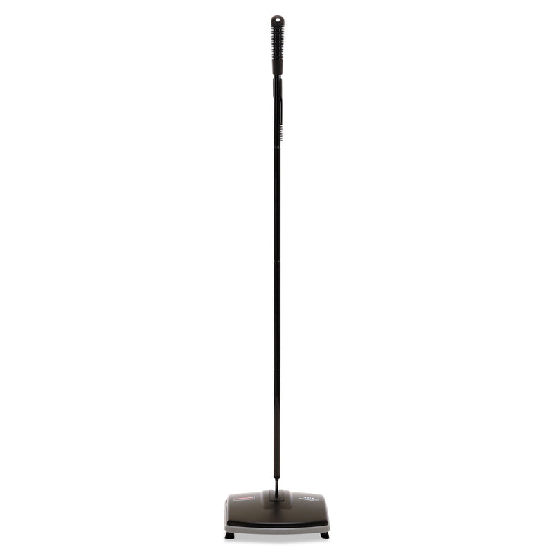 Rubbermaid Floor and Carpet Sweeper, 44" Handle, Black/Gray
