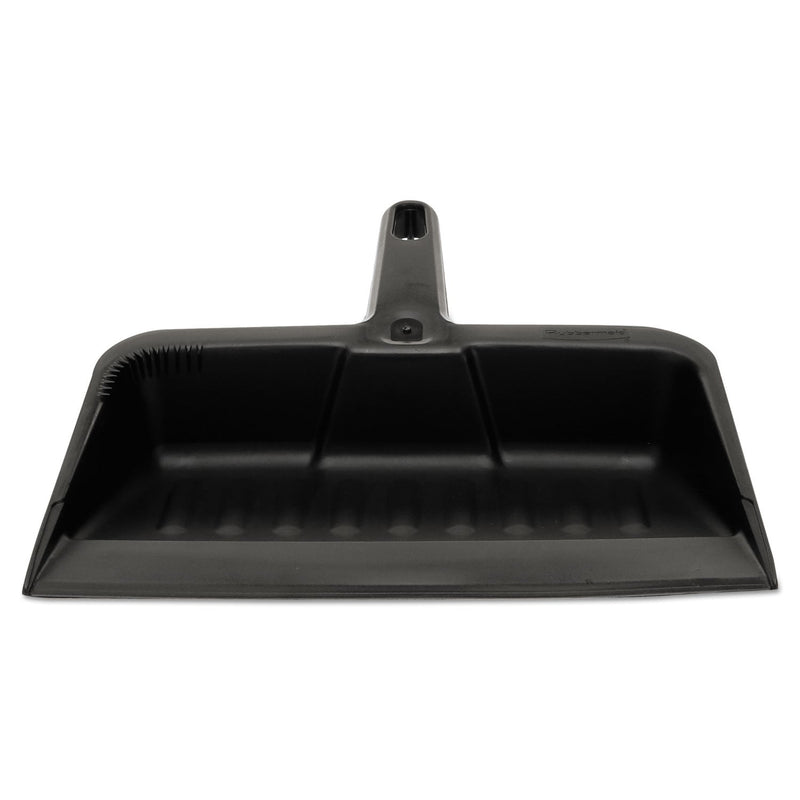 Rubbermaid Heavy-Duty Dustpan, 8.25 x 12.25 , Polypropylene, Charcoal