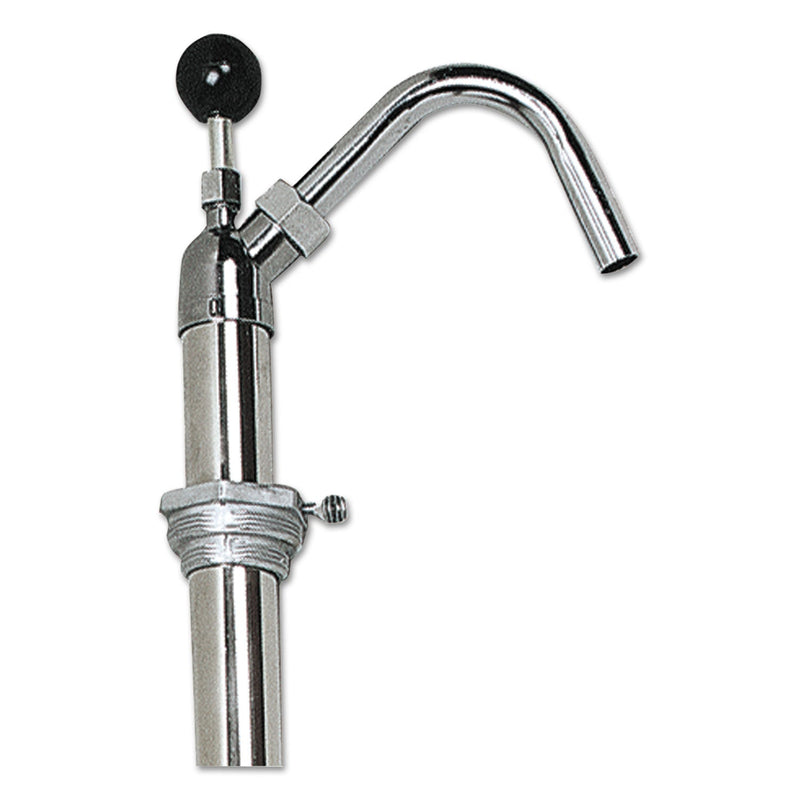 Boardwalk Bottle Pump, 22 oz/Pump, Steel, 42.5" Tall, Chrome