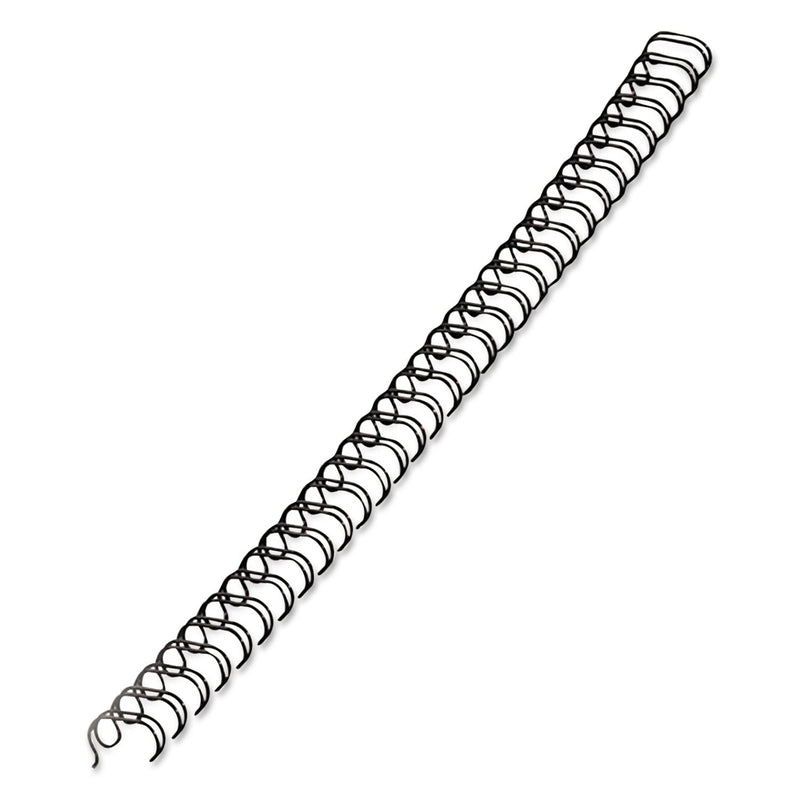 Fellowes Wire Bindings, 3/8" Diameter, 80 Sheet Capacity, Black, 25/Pack