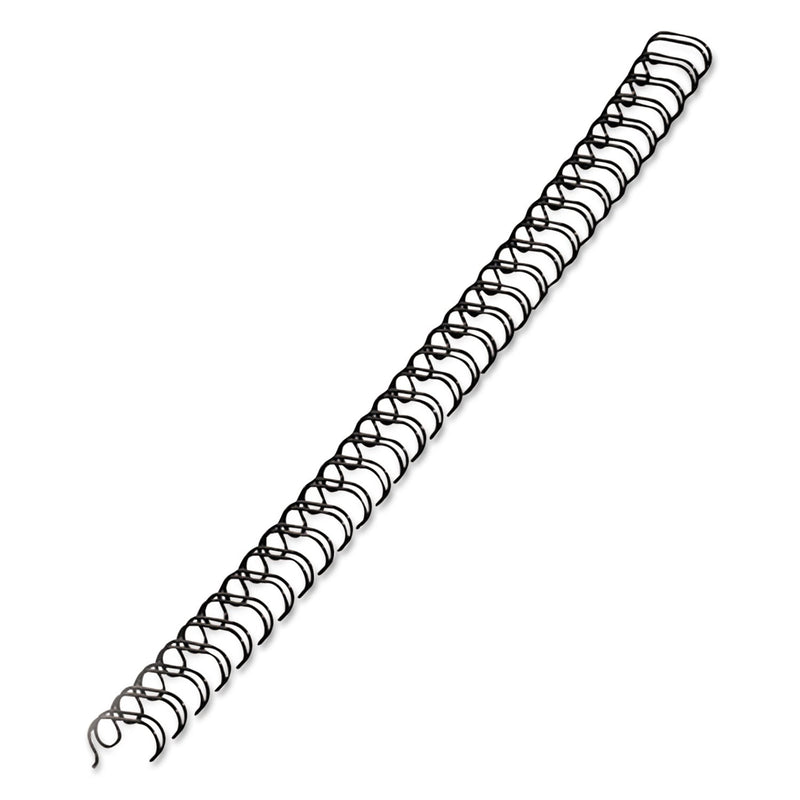 Fellowes Wire Bindings, 1/4" Diameter, 35 Sheet Capacity, Black, 25/Pack