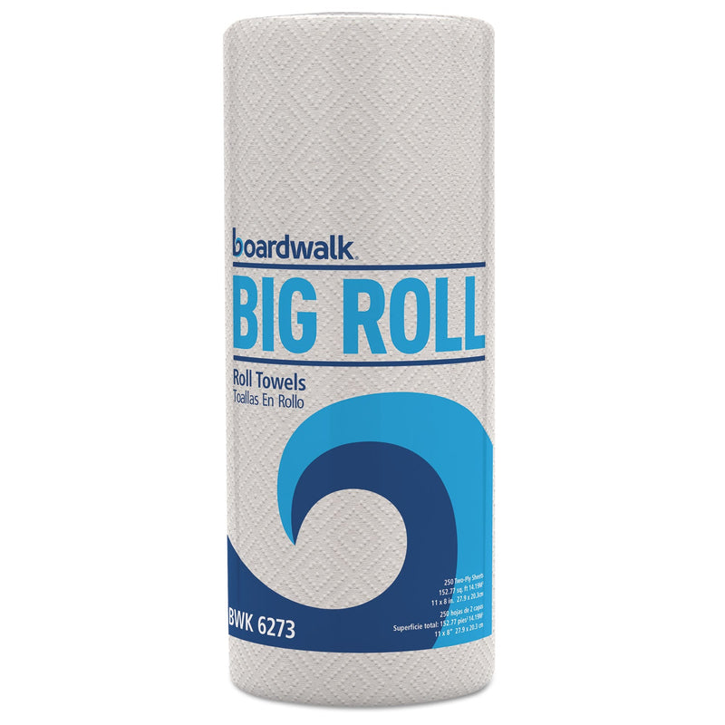 Boardwalk Kitchen Roll Towel, 2-Ply, 11 x 8.5, White, 250/Roll, 12 Rolls/Carton