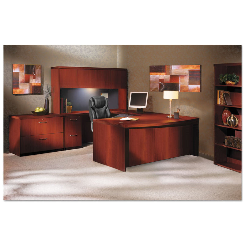 Safco Aberdeen Series Laminate Wood Door Hutch, 72w x 15d x 39.13h, Cherry