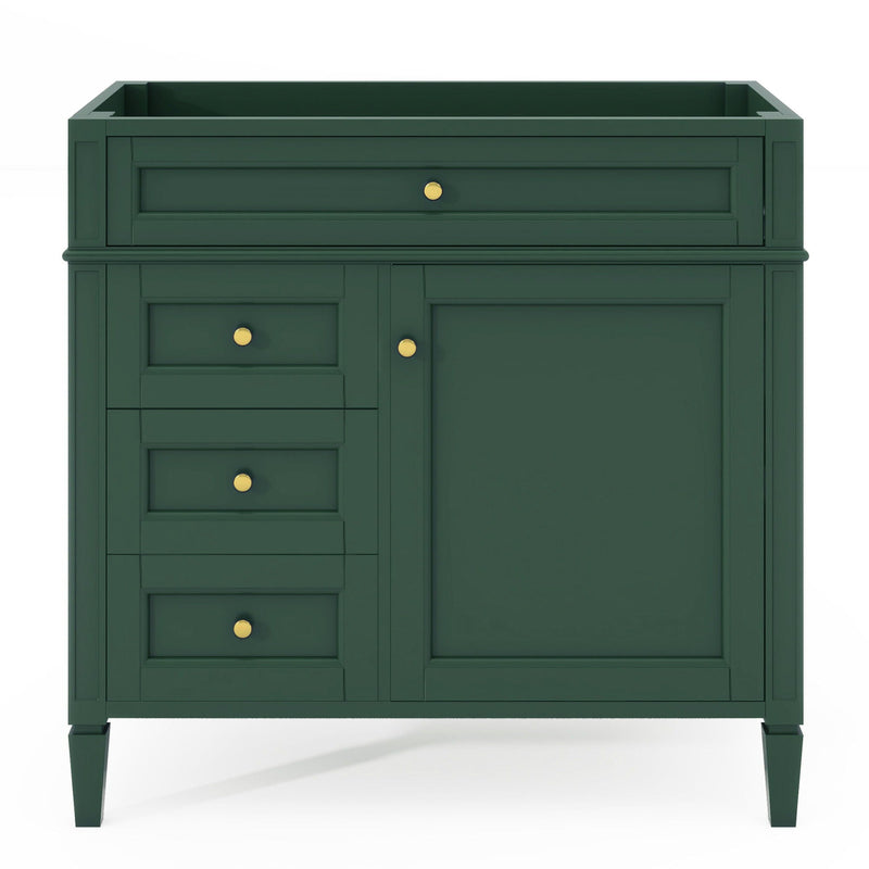 Bathroom Vanity With 2 Drawers And Tip-Out Drawer, Storage Cabinet