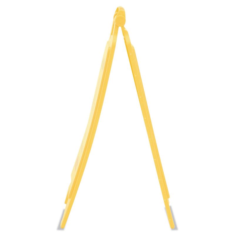 Rubbermaid Caution Wet Floor Sign, 11 x 12 x 25, Bright Yellow