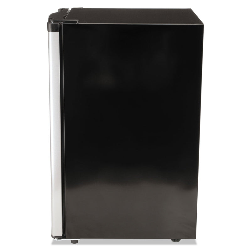 Avanti 4.4 CF Refrigerator, 19 1/2"W x 22"D x 33"H, Black/Stainless Steel
