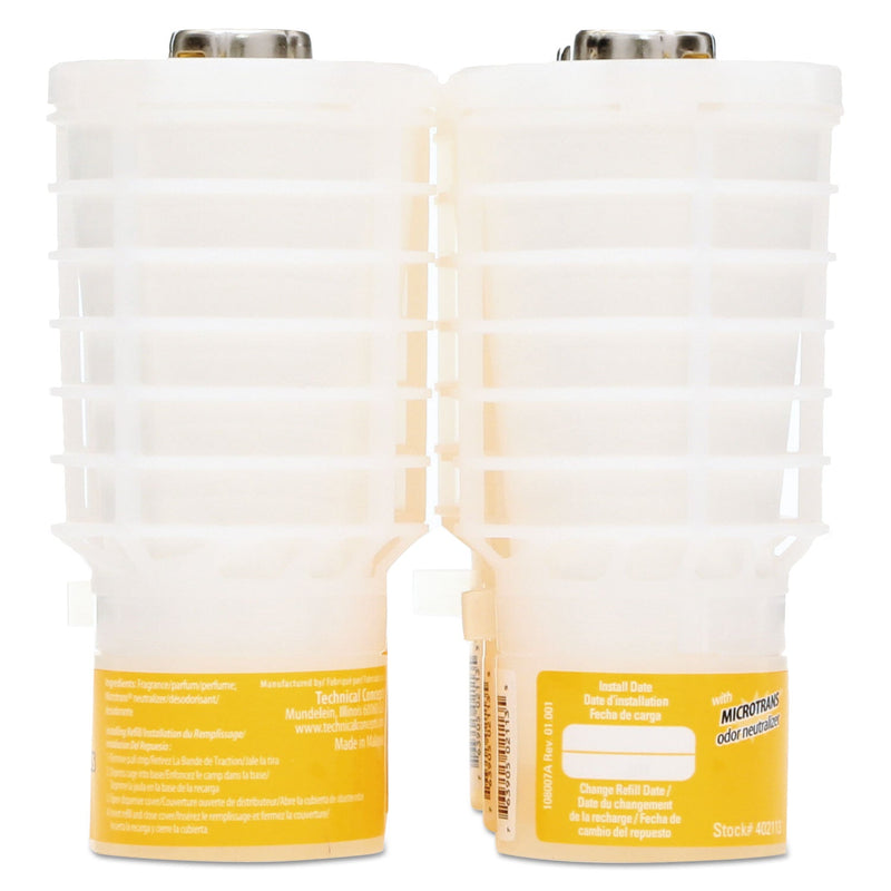 Rubbermaid TCell Microtrans Odor Neutralizer Refill, Citrus, 1.62 oz, 6/Carton